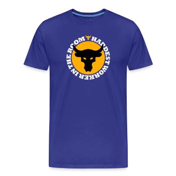 Project Rock - Men's Premium Organic T-Shirt - royal blue - Front - Damien (186cm)
