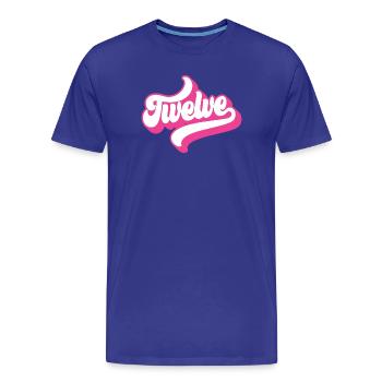Twelve 12th Birthday For Girls 12 Years Old - Men's Premium Organic T-Shirt - royal blue - Front - Damien (186cm)
