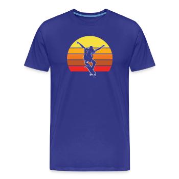Skateboard, Skateboard, Skateboard-Fan - Männer Premium Bio T-Shirt - Königsblau - Vorne - Damien (186cm)