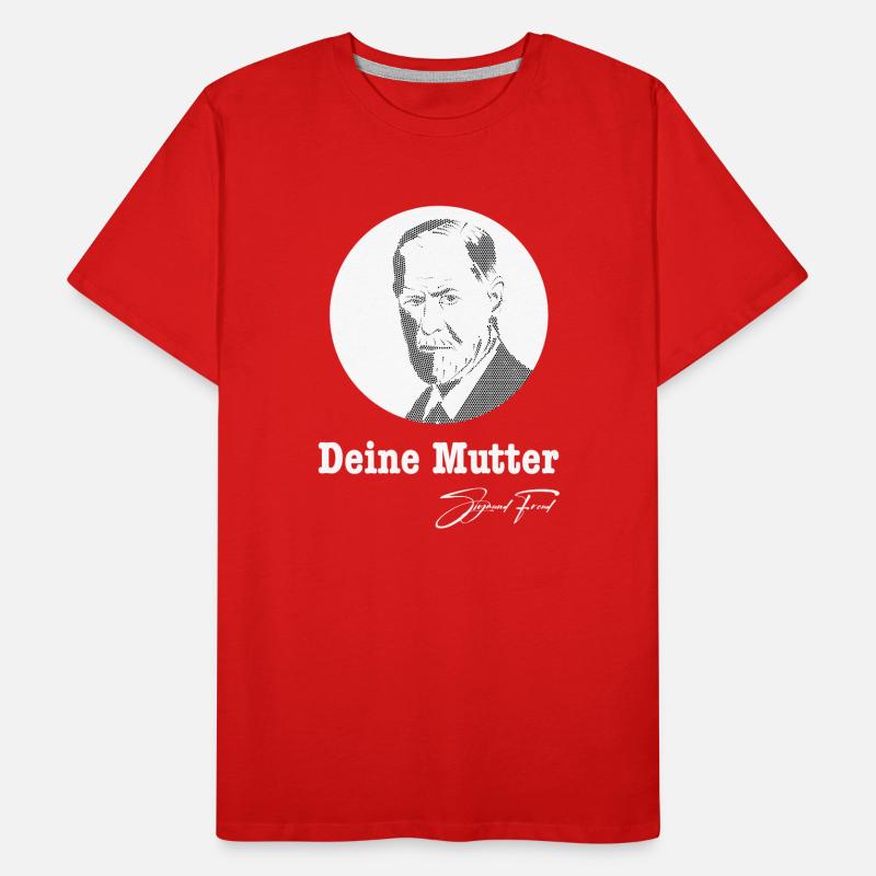 Deine Mutter Sigmund Freud Männer Premium Bio T-Shirt