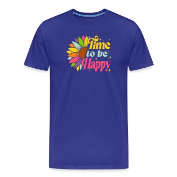summer, hello summer, vacances d'été - T-shirt bio Premium Homme - bleu roi - Devant - Damien (186cm)