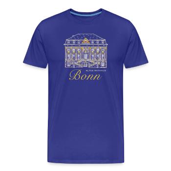 Ancien hôtel de ville de Bonn - T-shirt bio Premium Homme - bleu roi - Devant - Damien (186cm)
