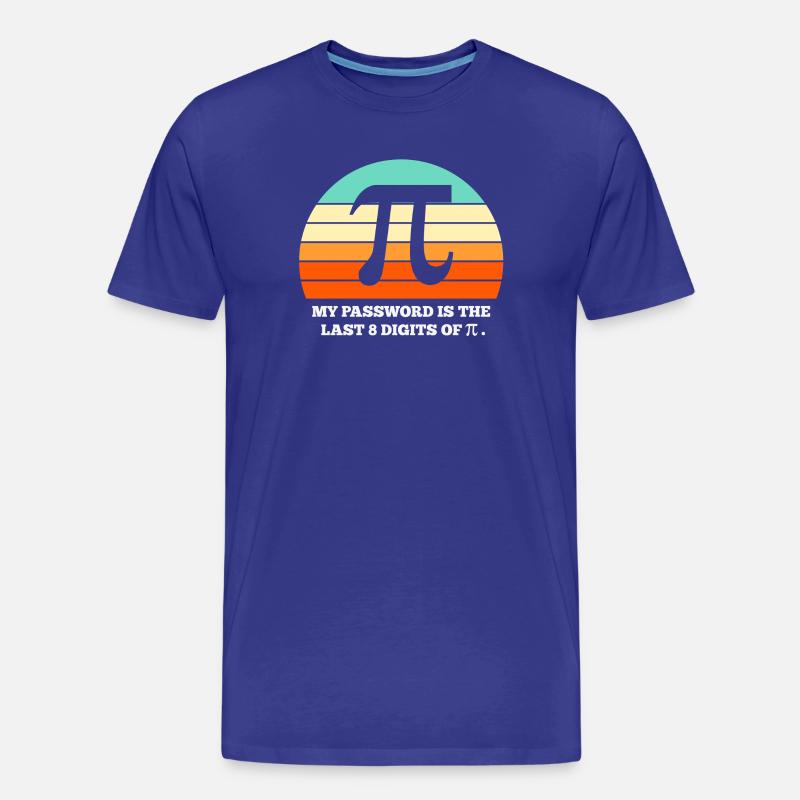 Pi, Mathematik, Mathematik - Männer Premium Bio T-Shirt - Königsblau