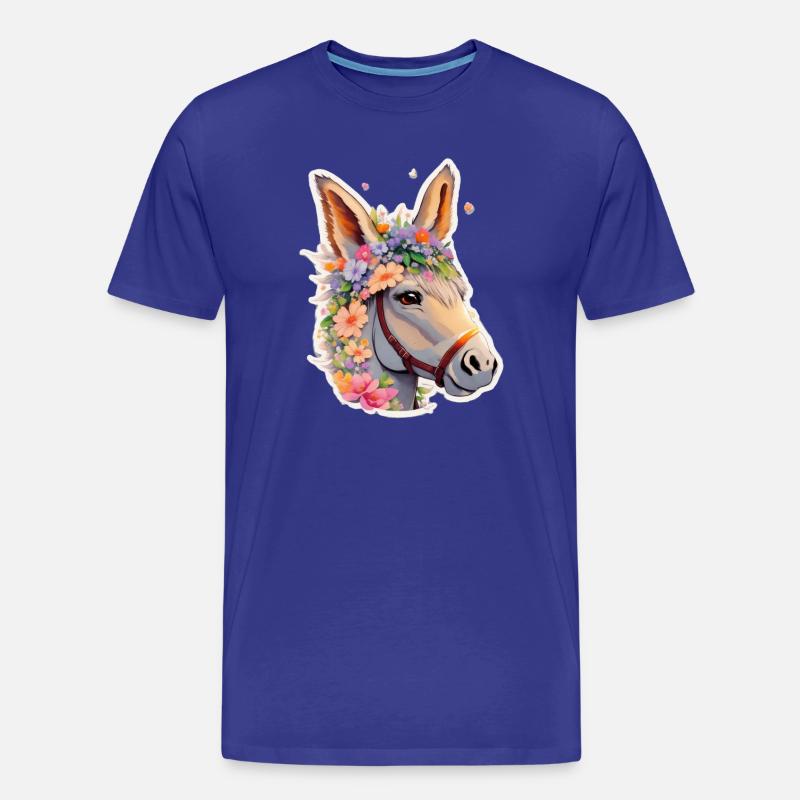 Eselchen - Männer Premium Bio T-Shirt - Königsblau