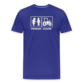 Déclaration du tracteur Véhicules utilitaires Agriculture de véhicules - T-shirt bio Premium Homme - bleu roi - Devant - Damien (186cm)
