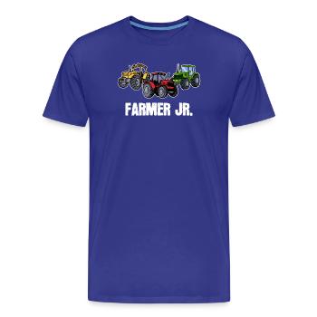 Déclaration de tracteur Jeune agriculteur Machines agricoles Agriculture agricole - T-shirt bio Premium Homme - bleu roi - Devant - Damien (186cm)