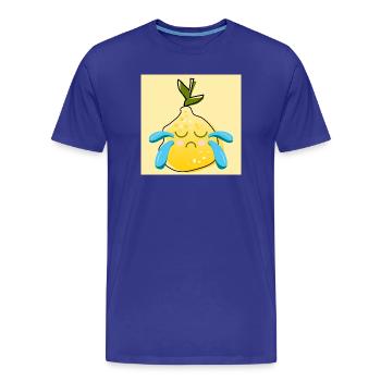Traurige Zitrone COMIC WEINEN LIMONE SOMMER ESSEN - Männer Premium Bio T-Shirt - Königsblau - Vorne - Damien (186cm)
