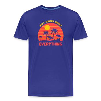 Surfen, Surfen Fan, Surfen - Männer Premium Bio T-Shirt - Königsblau - Vorne - Damien (186cm)