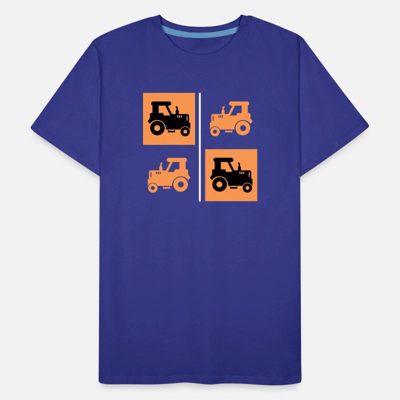Ackerbau Landwirtschaft Schlepper Traktor Bauer Männer Premium Bio T-Shirt