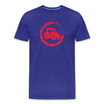 Véhicule à moteur Pays Aérodrome Farm Tractor - T-shirt bio Premium Homme - bleu roi - Devant - Damien (186cm)