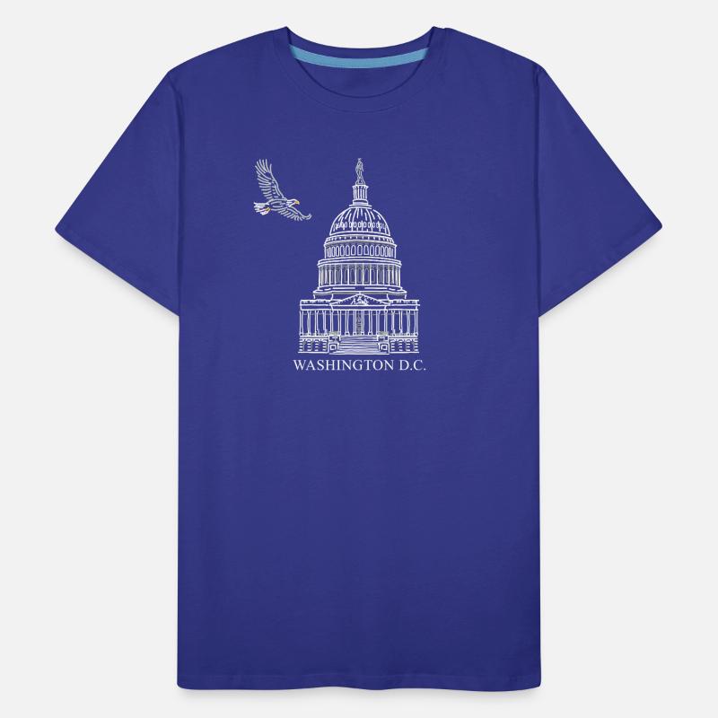 Washington D.C., Capitol Structure, Bald Eagle Men's Premium Organic T-Shirt