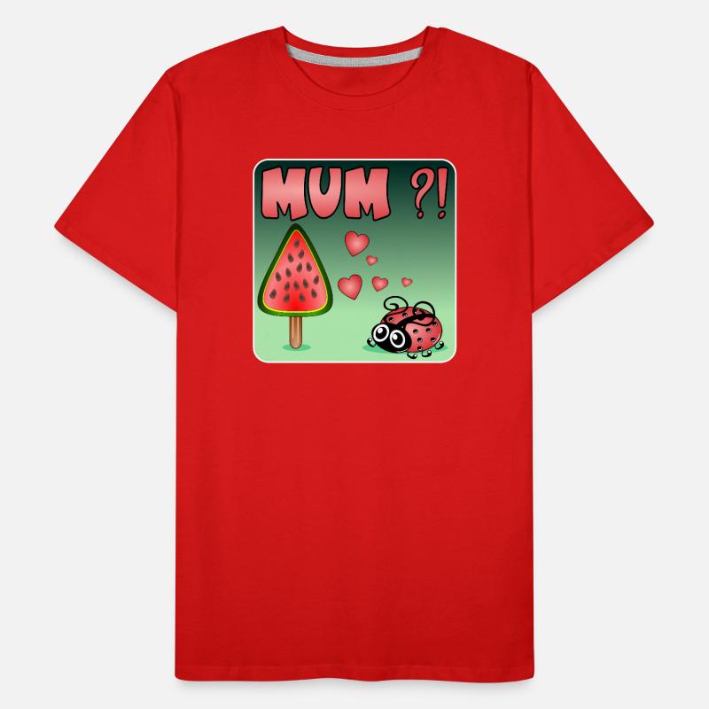 Watermelon BUG Men's Premium Organic T-Shirt