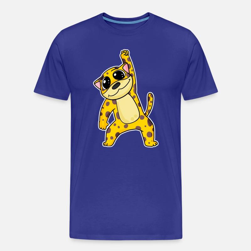 Jaguar Chat - T-shirt bio Premium Homme - bleu roi