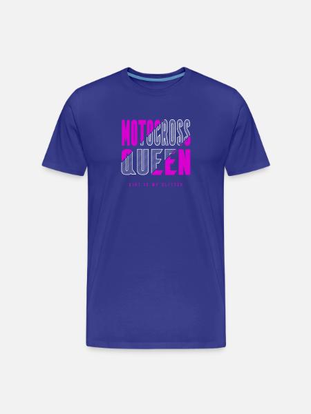 Motocross queen - Men's Premium Organic T-Shirt - royal blue