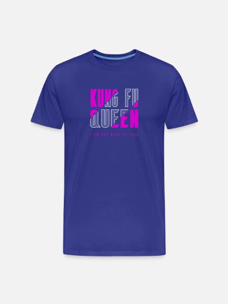 Kung Fu Queen - Men's Premium Organic T-Shirt - royal blue