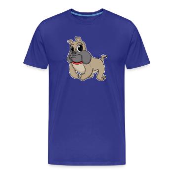 Chien bouledogue français race chiens chiens - T-shirt bio Premium Homme - bleu roi - Devant - Damien (186cm)