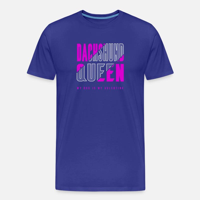 Dackel Königin - Männer Premium Bio T-Shirt - Königsblau