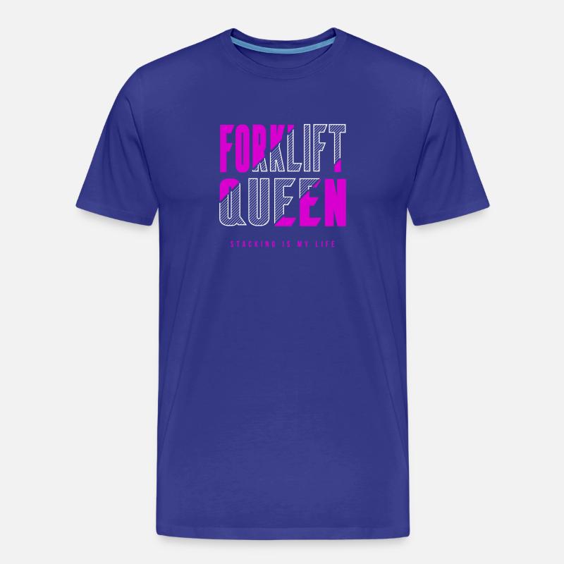 Gabelstapler Königin - Männer Premium Bio T-Shirt - Königsblau