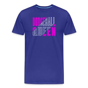 La reine du ballon chasseur - T-shirt bio Premium Homme - bleu roi - Devant - Damien (186cm)