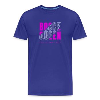 Bocce Queen - Men's Premium Organic T-Shirt - royal blue - Front - Damien (186cm)