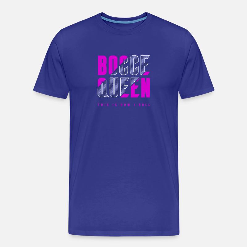 Bocce Königin - Männer Premium Bio T-Shirt - Königsblau