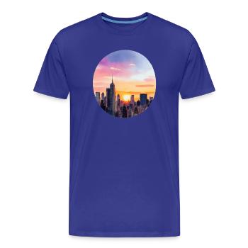 Horizon - T-shirt bio Premium Homme - bleu roi - Devant - Damien (186cm)