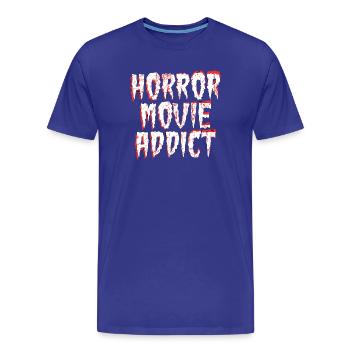 Cineast Binge Watching Theater Movies Statement - Männer Premium Bio T-Shirt - Königsblau - Vorne - Damien (186cm)