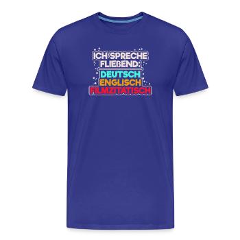 Fernsehabend Kino Movies Statement Kinoabend Filme - Männer Premium Bio T-Shirt - Königsblau - Vorne - Damien (186cm)