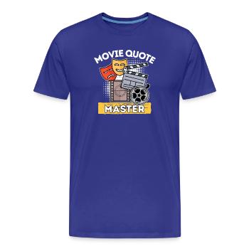 Movie Night TV Night Movies Statement Cinema Movies - Men's Premium Organic T-Shirt - royal blue - Front - Damien (186cm)