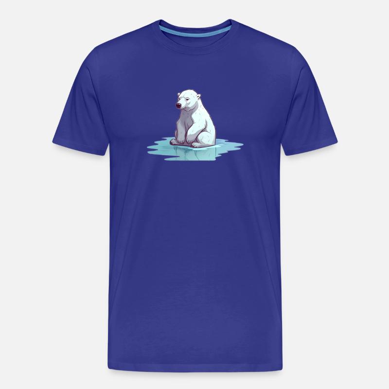 Eisbär ohne Eis Klimawandel - Männer Premium Bio T-Shirt - Königsblau