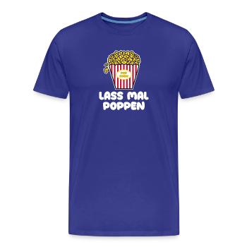 Movies Statement Movies Movie Night Movie Night Popcorn - Men's Premium Organic T-Shirt - royal blue - Front - Damien (186cm)