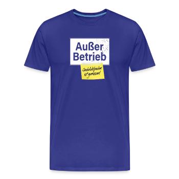 Außer Betrieb Geduldsfaden Gerissen Geduld Büro - Männer Premium Bio T-Shirt - Königsblau - Vorne - Damien (186cm)