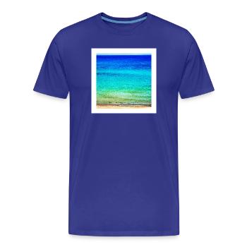 Mer - T-shirt bio Premium Homme - bleu roi - Devant - Damien (186cm)