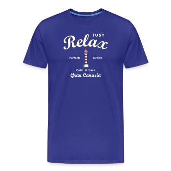 Relax, Grande Canarie, Punta de Sardina, Espagne - T-shirt bio Premium Homme - bleu roi - Devant - Damien (186cm)