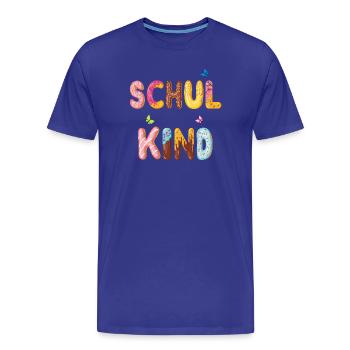 Schulkind Einschulung - Männer Premium Bio T-Shirt - Königsblau - Vorne - Damien (186cm)