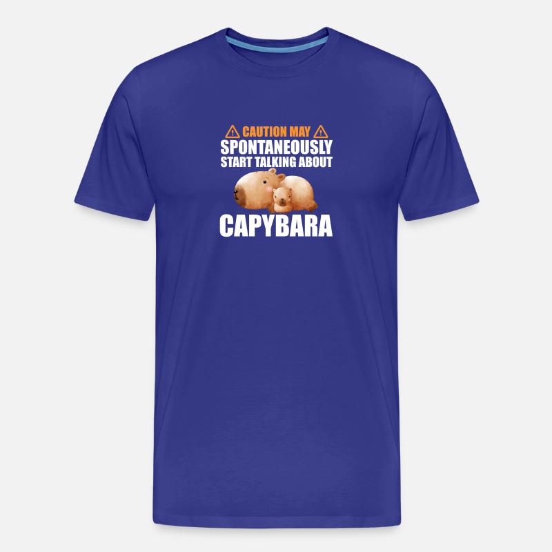Capybara Zootier Design - Männer Premium Bio T-Shirt - Königsblau
