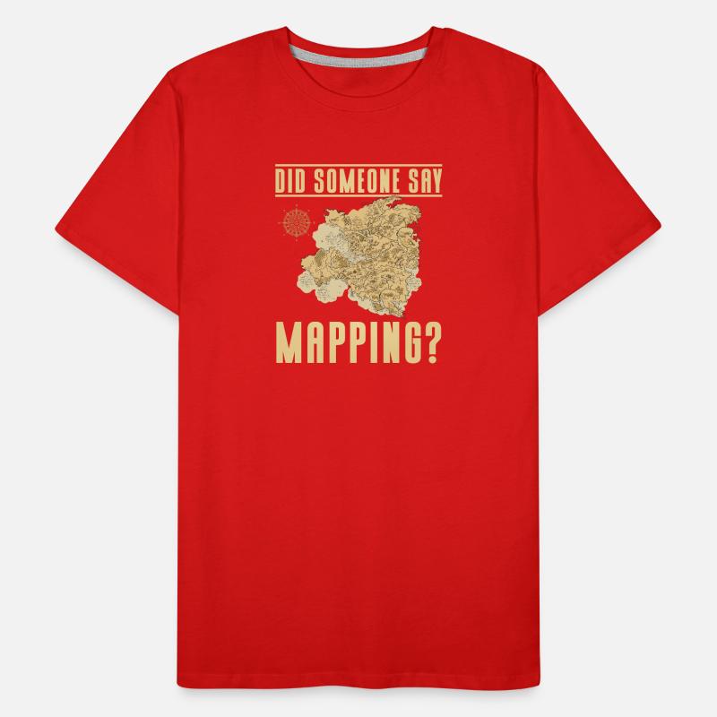 Conception cartographique T-shirt bio Premium Homme