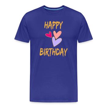 18. 18 JAHRE ALT. 18-JÄHRIGES JUBILÄUM. GEBURTSTAG 18 JAHRE. - Männer Premium Bio T-Shirt - Königsblau - Vorne - Damien (186cm)