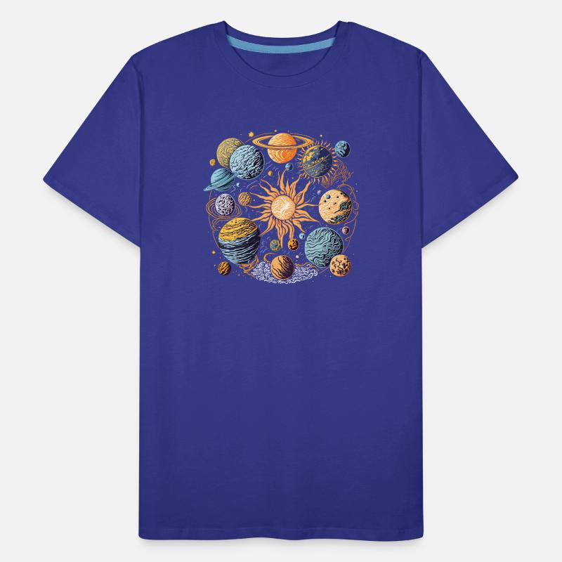 Système Solaire T-shirt bio Premium Homme