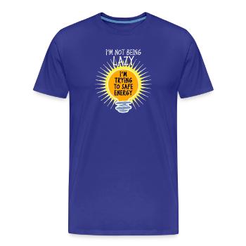 Nachhaltigkeit Erde Umwelt Statement Umweltschutz - Männer Premium Bio T-Shirt - Königsblau - Vorne - Damien (186cm)