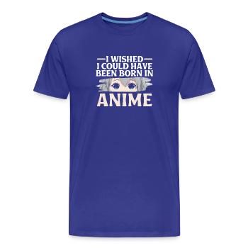 Anime Serien Design - Männer Premium Bio T-Shirt - Königsblau - Vorne - Damien (186cm)
