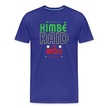 kimbe raid pa moli - T-shirt bio Premium Homme - bleu roi - Devant - Damien (186cm)
