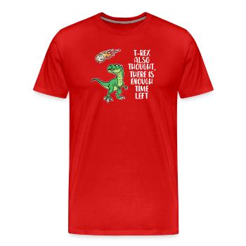 Environmental Damage Statement Earth Environment Global Warming - Men's Premium Organic T-Shirt - red - Front - Damien (186cm)