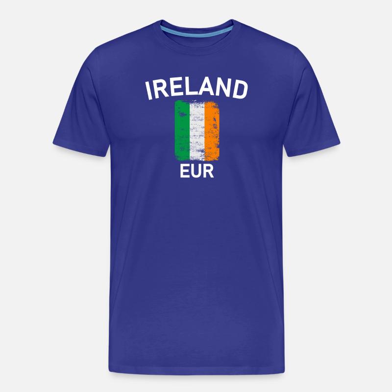 Irland-Flagge - Männer Premium Bio T-Shirt - Königsblau