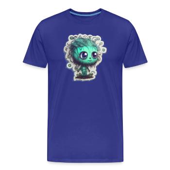 Monstres - T-shirt bio Premium Homme - bleu roi - Devant - Damien (186cm)