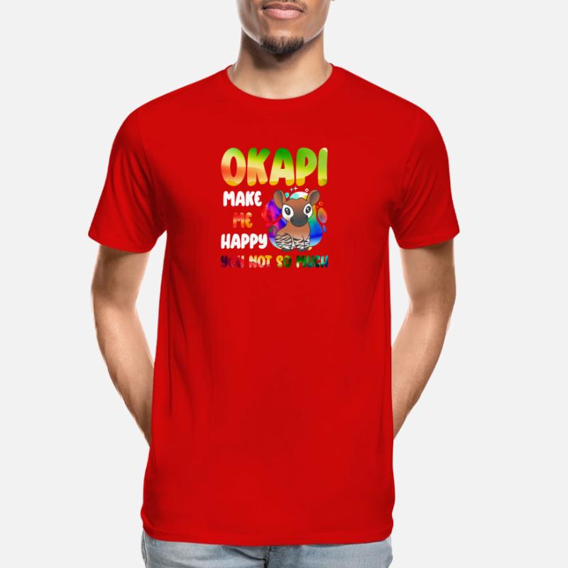 Okapi Wächter des Waldes Männer Premium Bio T-Shirt