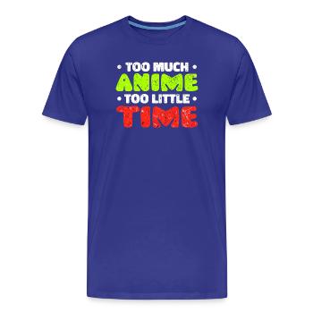 Anime Cartoon Comic Statement Manga Japon - T-shirt bio Premium Homme - bleu roi - Devant - Damien (186cm)