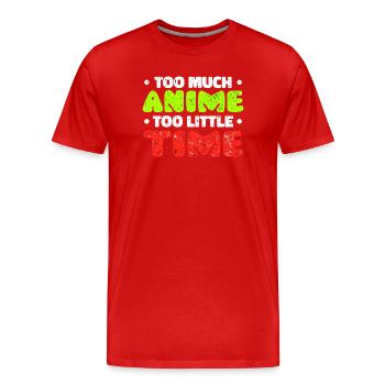 Anime Trickfilm Comic Statement Manga Japan - Männer Premium Bio T-Shirt - Rot - Vorne - Damien (186cm)