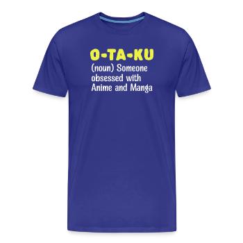 Manga Comic Anime Déclaration Japonaise Otaku - T-shirt bio Premium Homme - bleu roi - Devant - Damien (186cm)