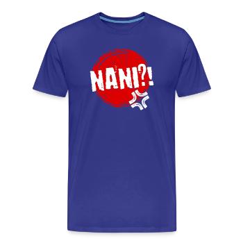 Manga Nani Disant Anime Animation Japonaise Comic - T-shirt bio Premium Homme - bleu roi - Devant - Damien (186cm)
